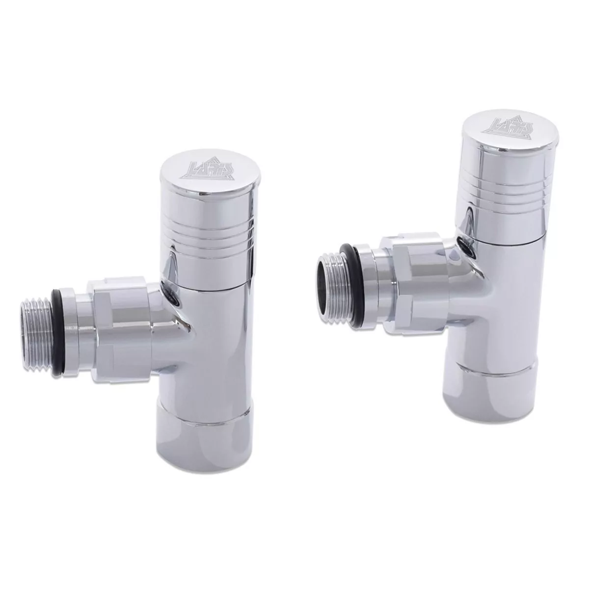 Вентиль угловой Laris обычный хром 1/2" - 1/2" ZZ-4702 2 шт.