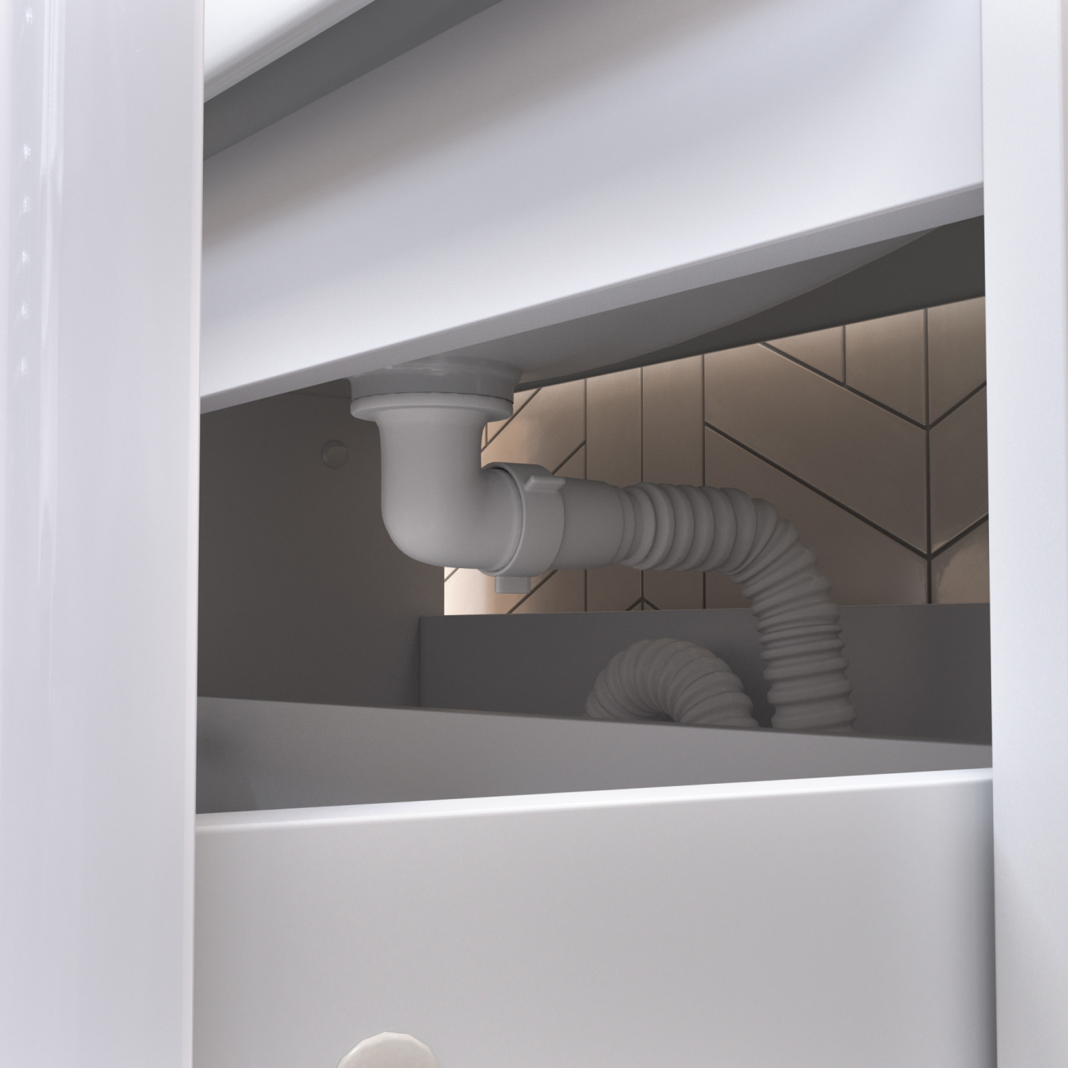 Тумба напольная Vigo Glem 800-0-2 с раковиной Como 80, 2 ящика, белый