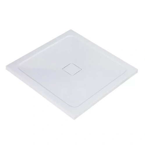 Поддон для душа WasserKraft Dinkel 58T03 90х90 квадратный, из искусственного камня, белый глянец от магазина Vanna-Vanna.ru!