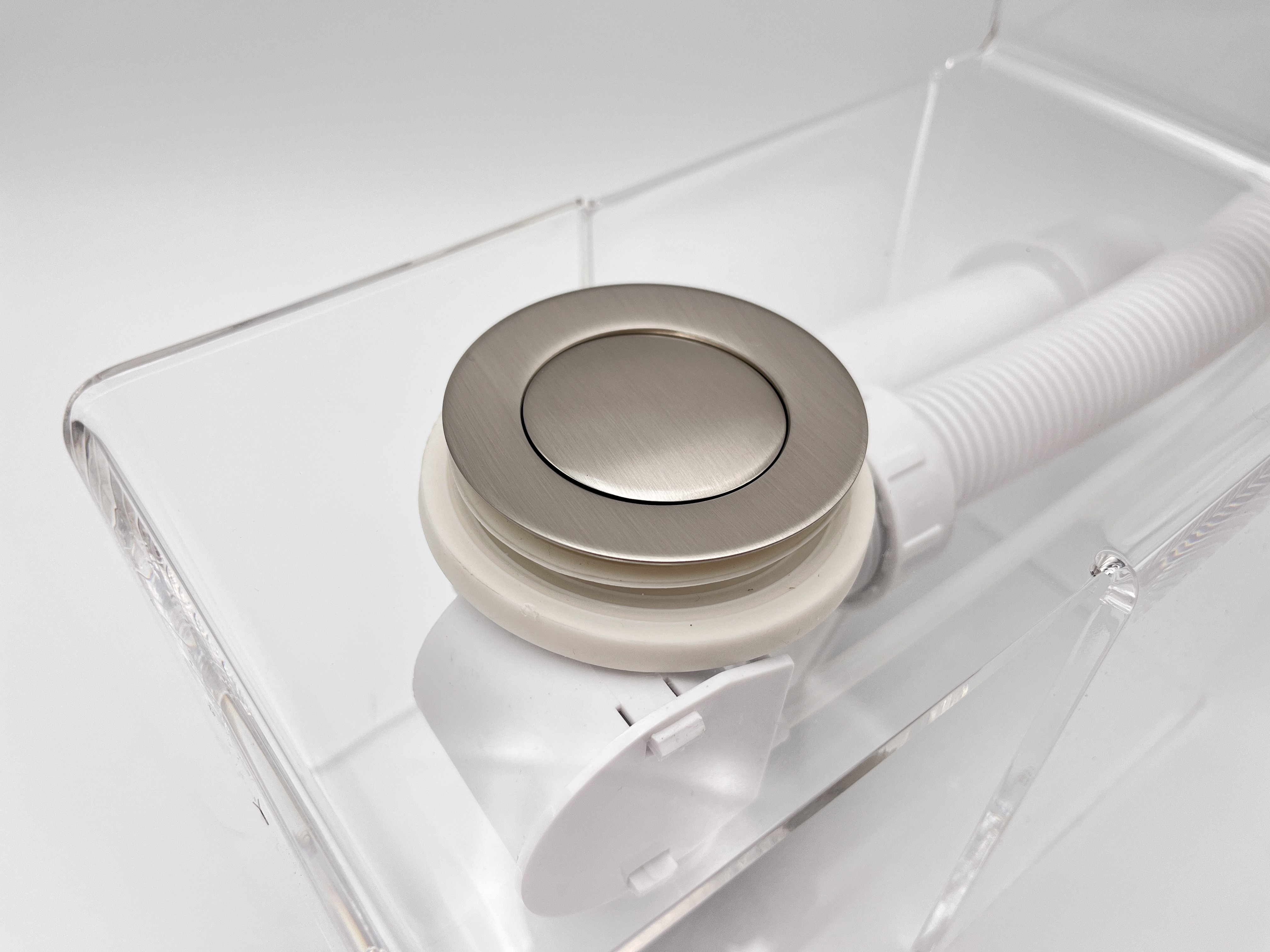 Слив перелив п/автомат Vega V55К 100см никель брашированный