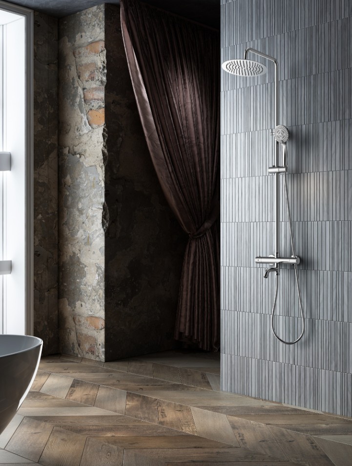 Душевая стойка SantiLine SL-9009 хром