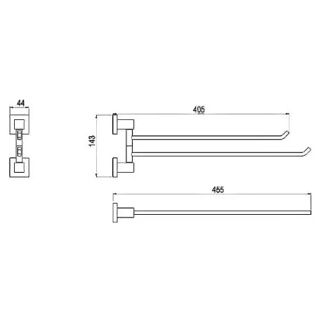 Полотенцедержатель Timo 10059/00 хром