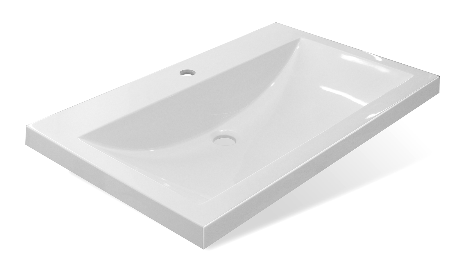 Тумба с раковиной Misty Галвер 80 подвесная, белый