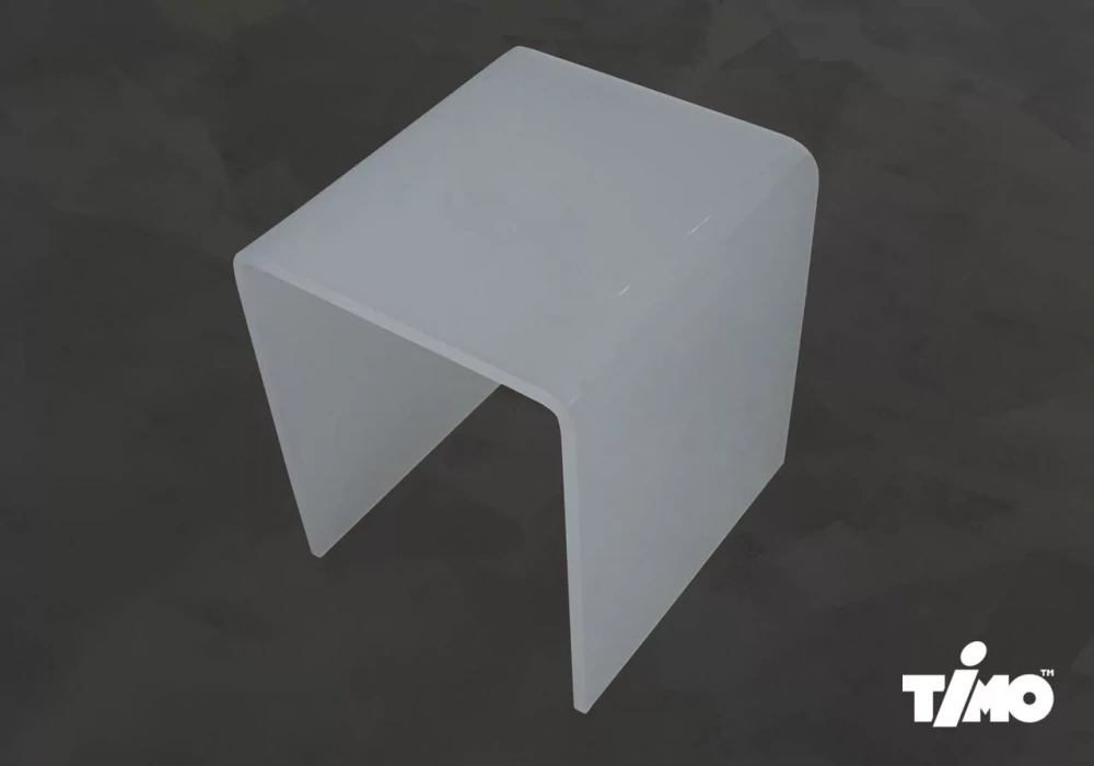 Душевой уголок Timo TL-9001 Fabric Glass матовый 90х90 полукруглый 1/4, с низким поддоном, хром от магазина Vanna-Vanna.ru!