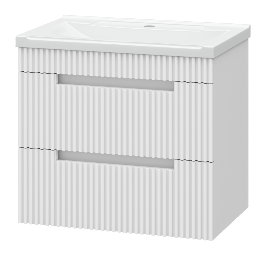 Тумба с раковиной Brevita Ariana 60 подвесная, белый