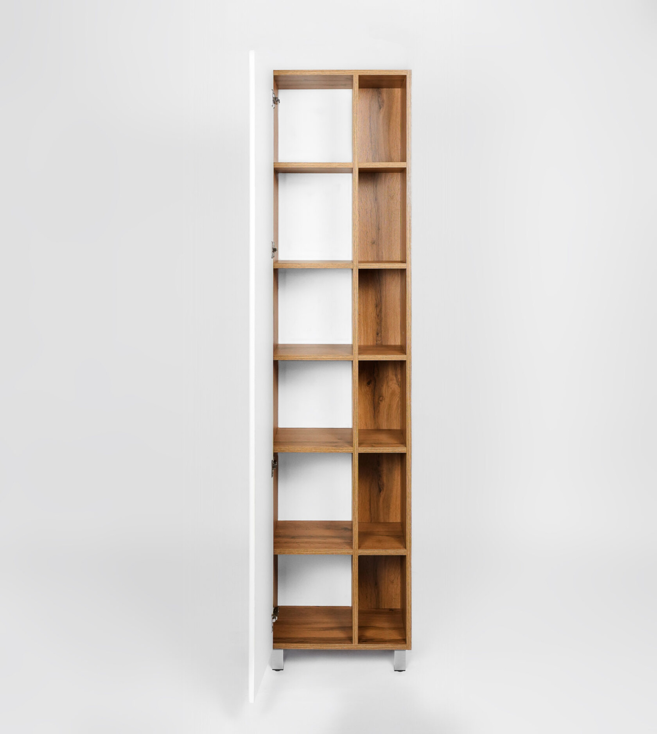 Пенал напольный Viant Бостон 45 L/R белый/дуб вотан