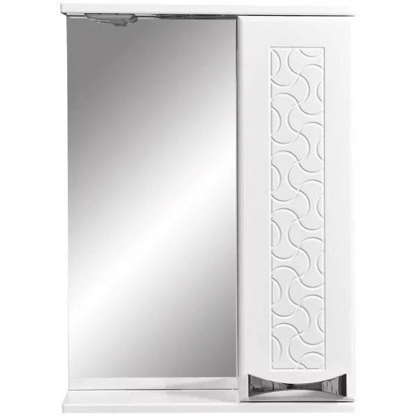 Зеркало со шкафчиком Stella Polar Ванда 50 R свет, белый