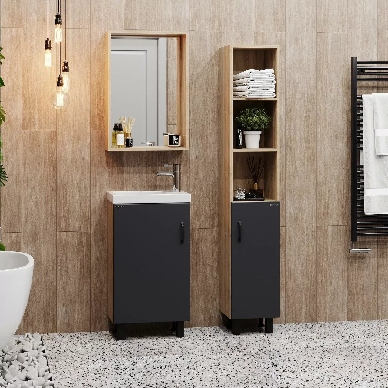 Зеркало Onika Тимбер 48 дуб сонома от магазина Vanna-Vanna.ru!