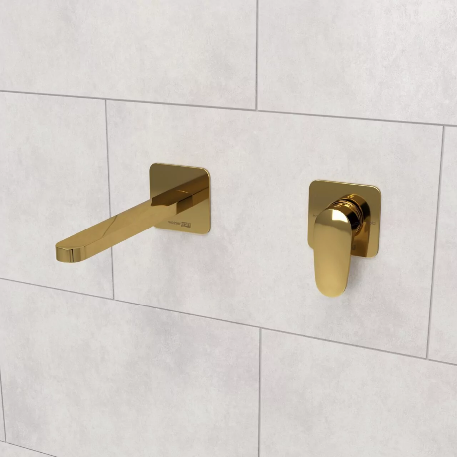 Смеситель для раковины WasserKraft Neckar A2151.279 глянцевое золото