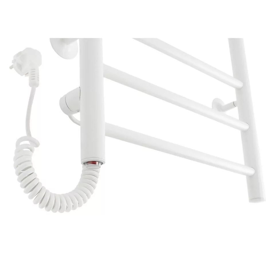 Полотенцесушитель электрический Domoterm Аврора DMT 109-6 40x80 EK L левый, белый матовый