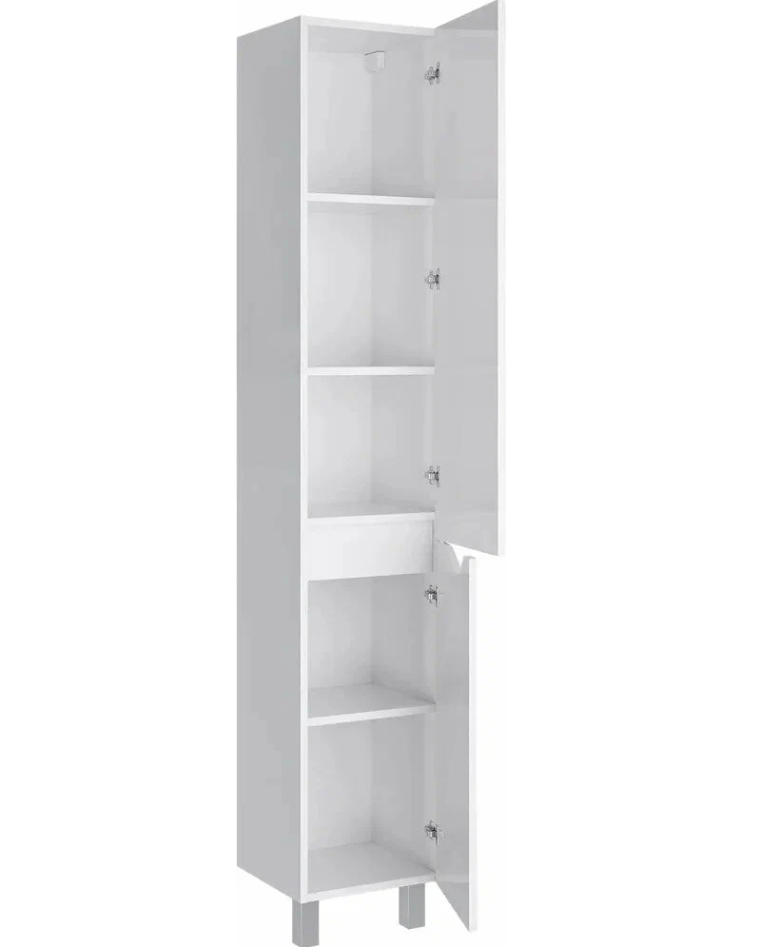 Пенал напольный SanStar Каскад/Линни 35 белый