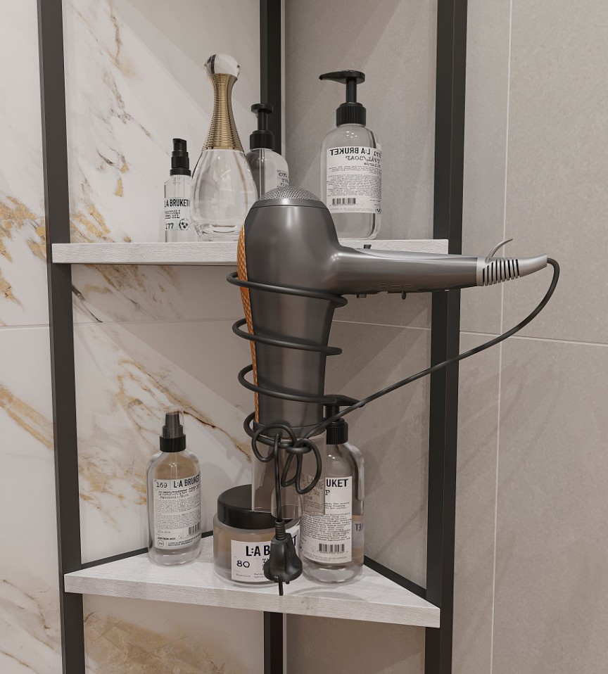 Пенал Sanflor 40 напольный, угловой, белый