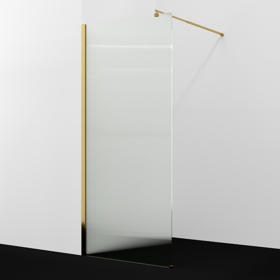 Душевая перегородка WasserKRAFT Rur 30W40PG-FL, глянцевое золото