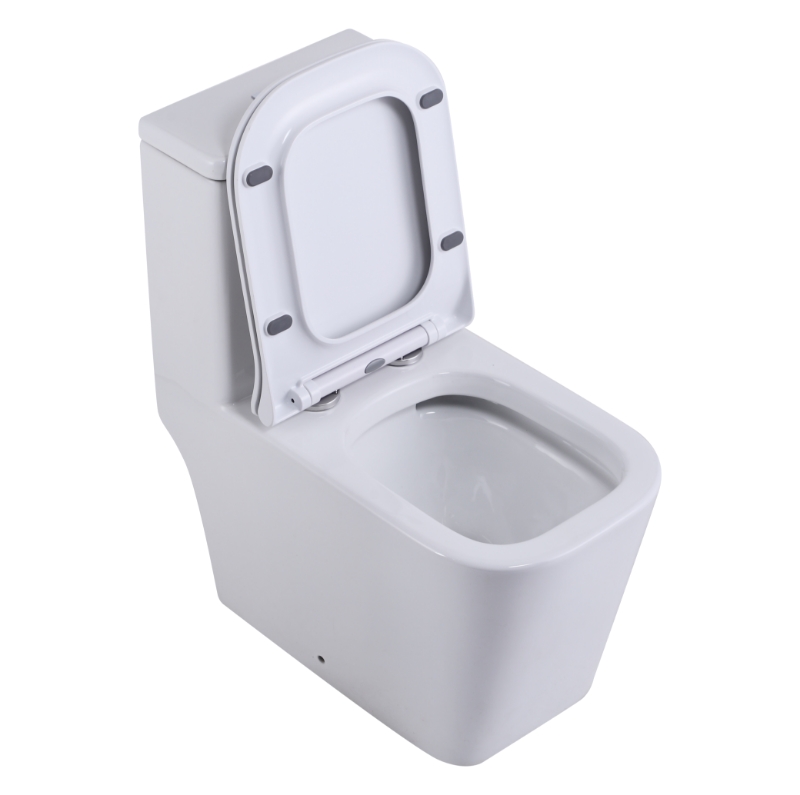 Унитаз SantiLine SL-5024 напольный, безободковый, моноблок, белый