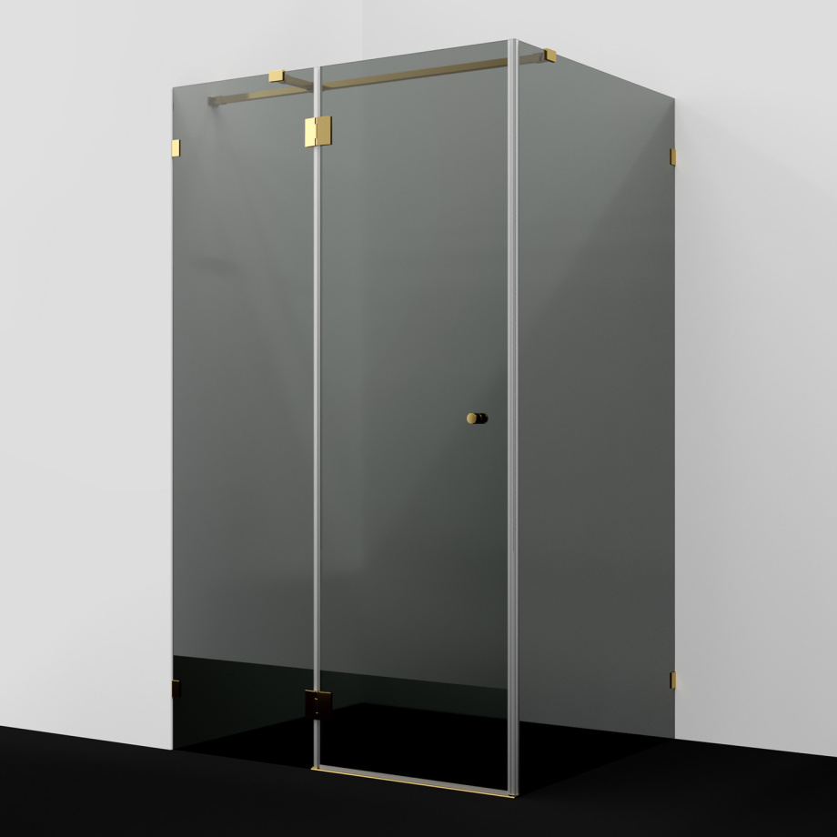 Душевой уголок WasserKRAFT Ems 76H10-TG тонированное стекло