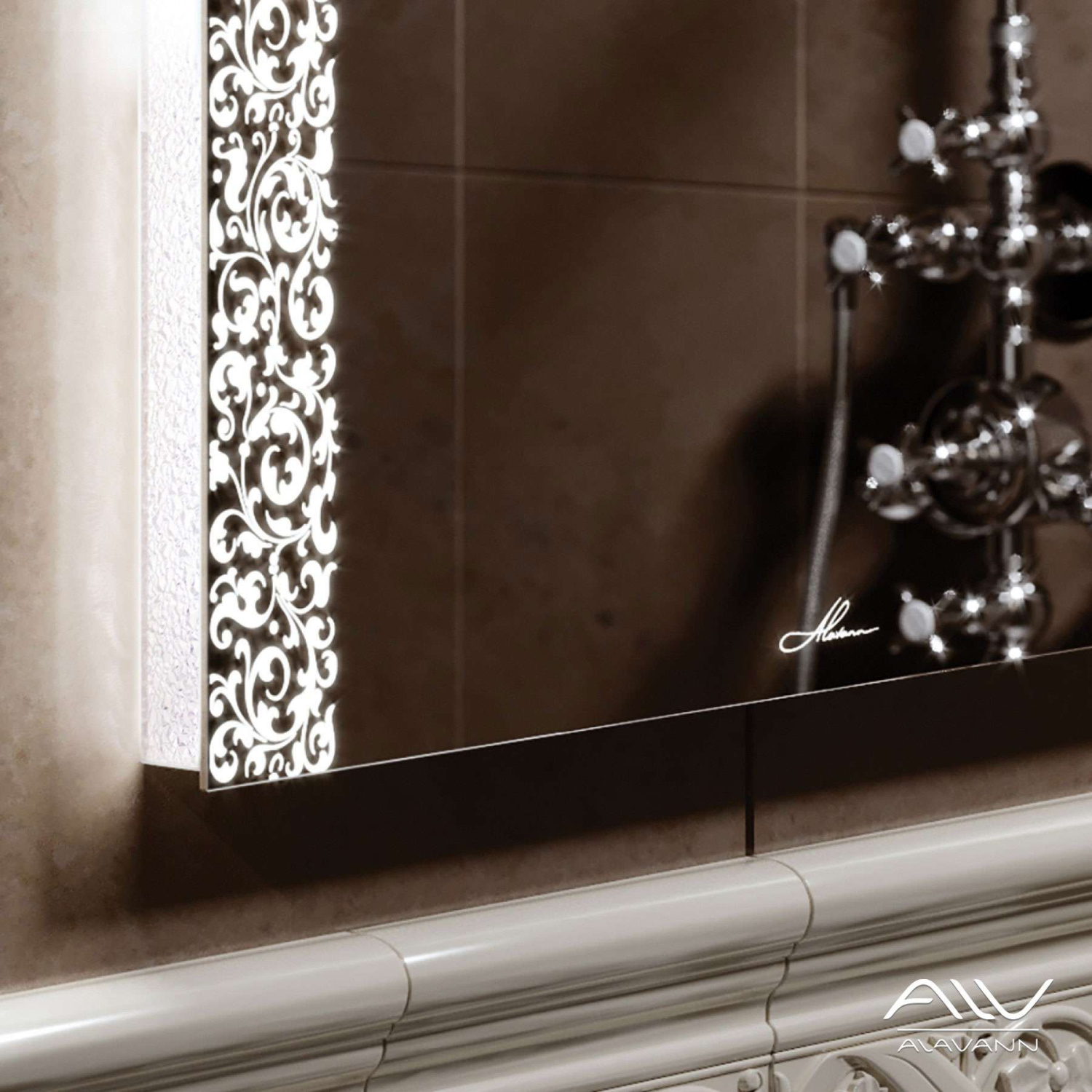 Зеркало Alavann Delveto 80 свет, ИК выключатель