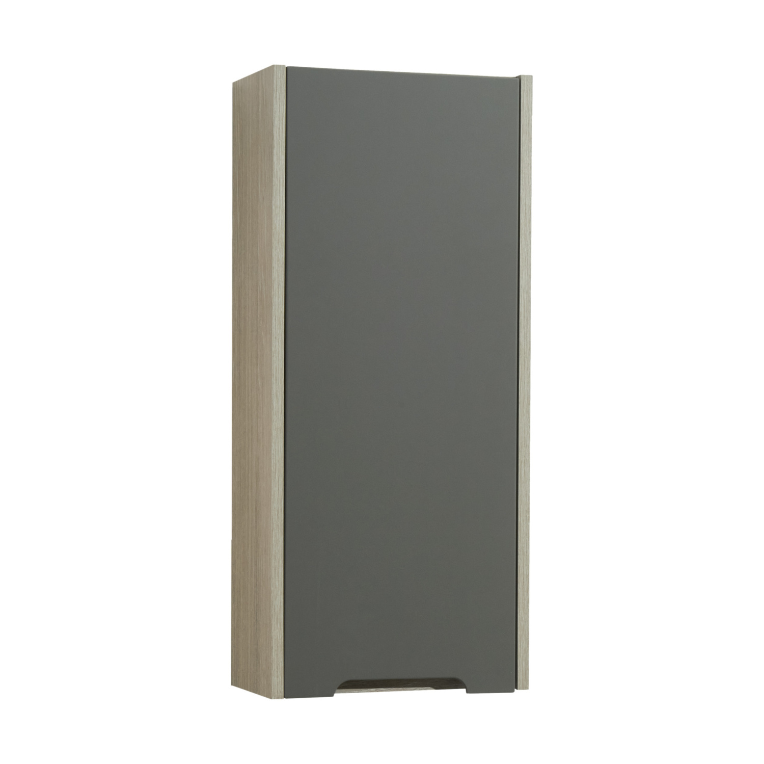 Шкаф навесной Aquaton Оливия 35 L/R, грей, дуб ойстер
