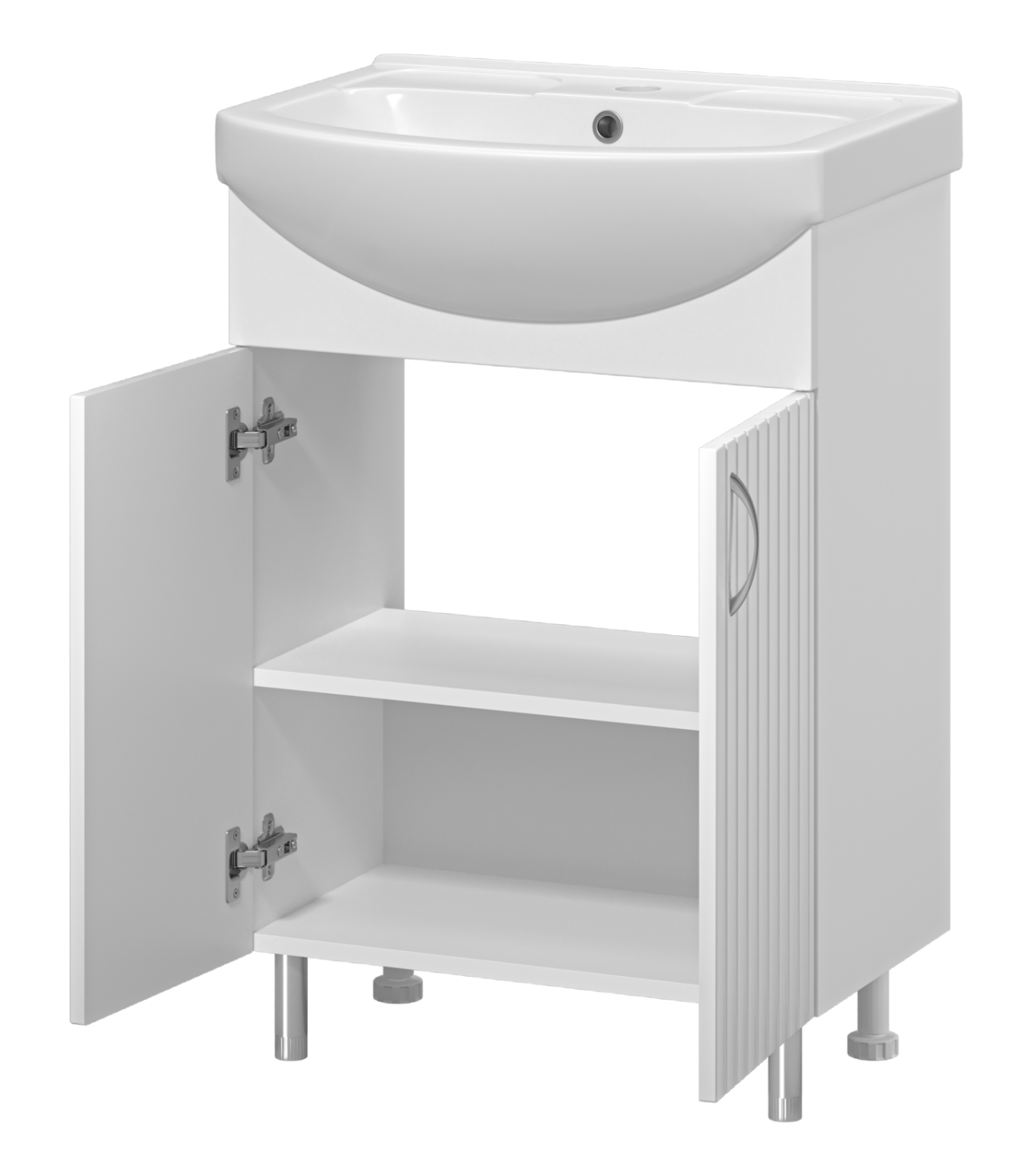 Тумба с раковиной Misty Изео 60 белый