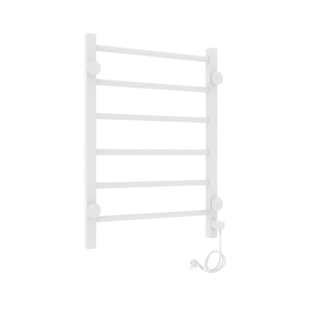 Полотенцесушитель электрический Laris Феличия ЧК П6 400х600 с терморегулятором, левый, белый матовый от магазина Vanna-Vanna.ru!