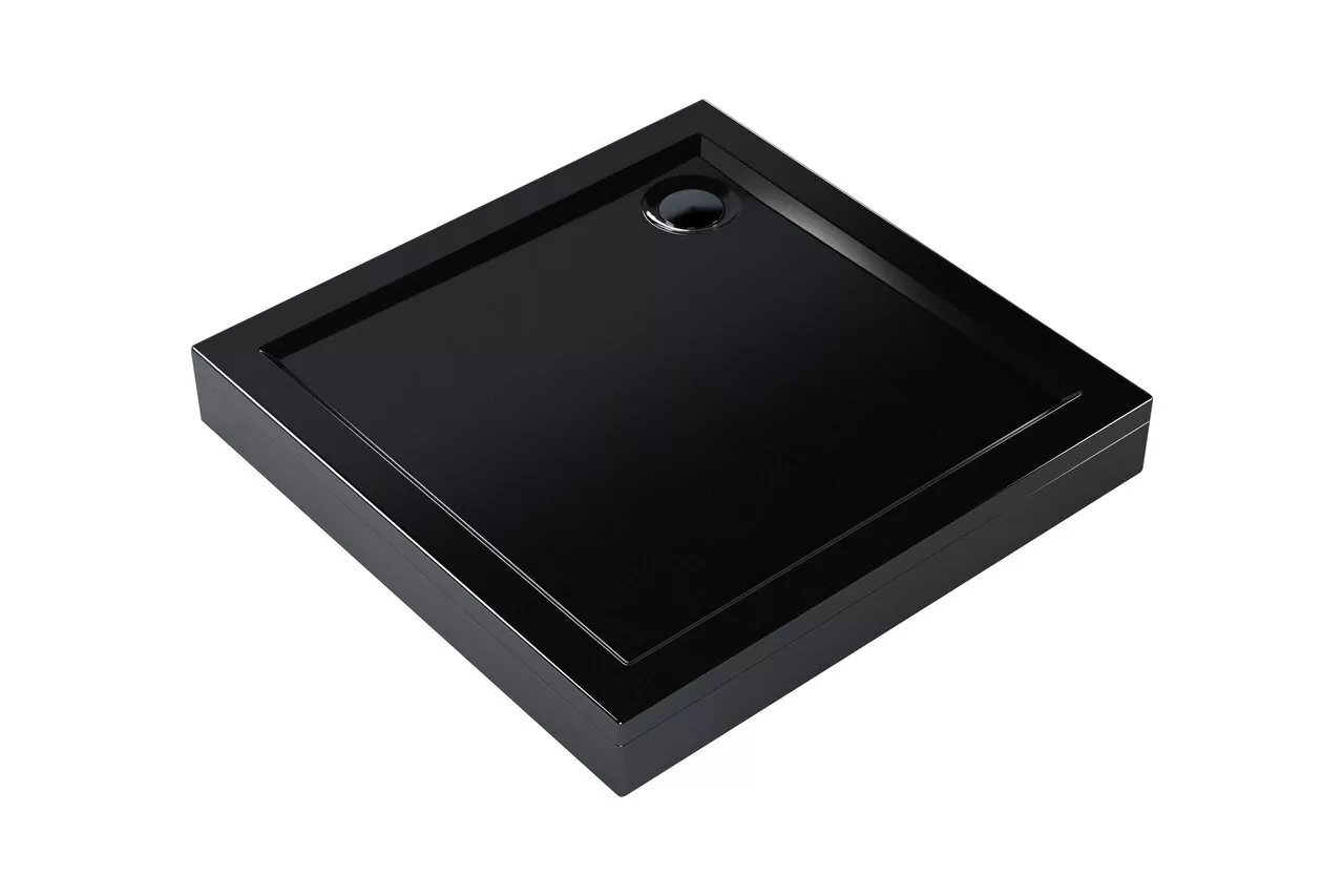 Поддон для душа Метакам Apart Black 90х90 квадратный, акриловый, черный