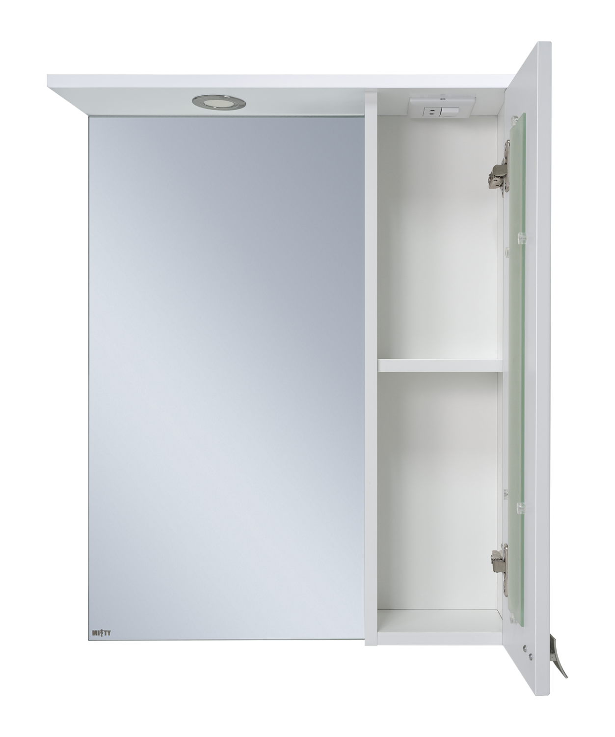 Зеркало со шкафчиком Misty Урал 60 R, белый