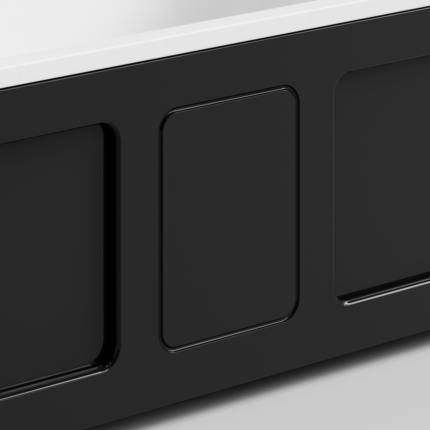 Экран под ванну Vod-ok Хит 150 раздвижной Черный глянец