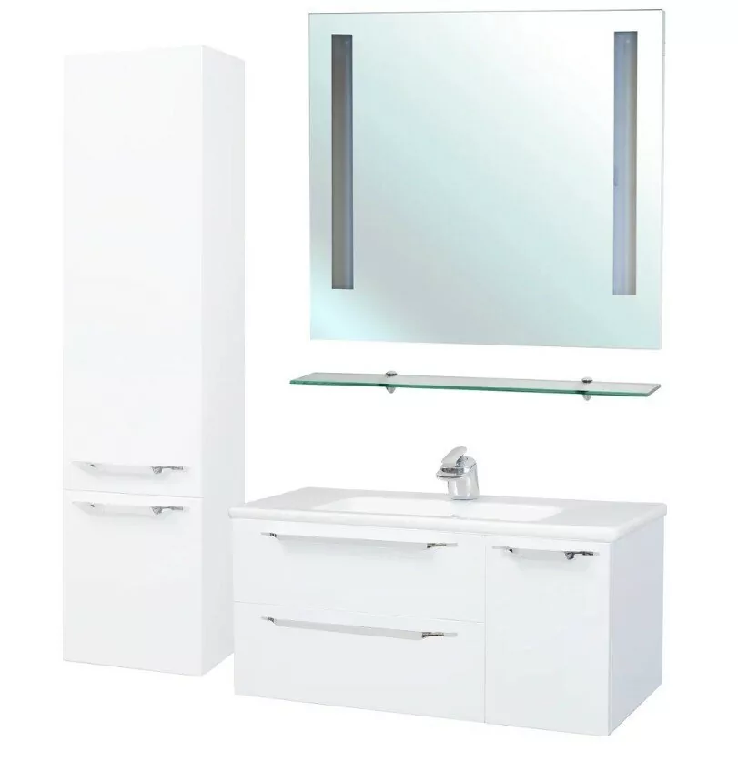 Пенал Bellezza Луиджи 35 L подвесной, белый