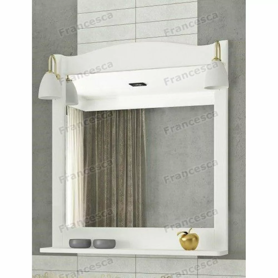 Зеркало Francesca Империя П 70 свет, белый