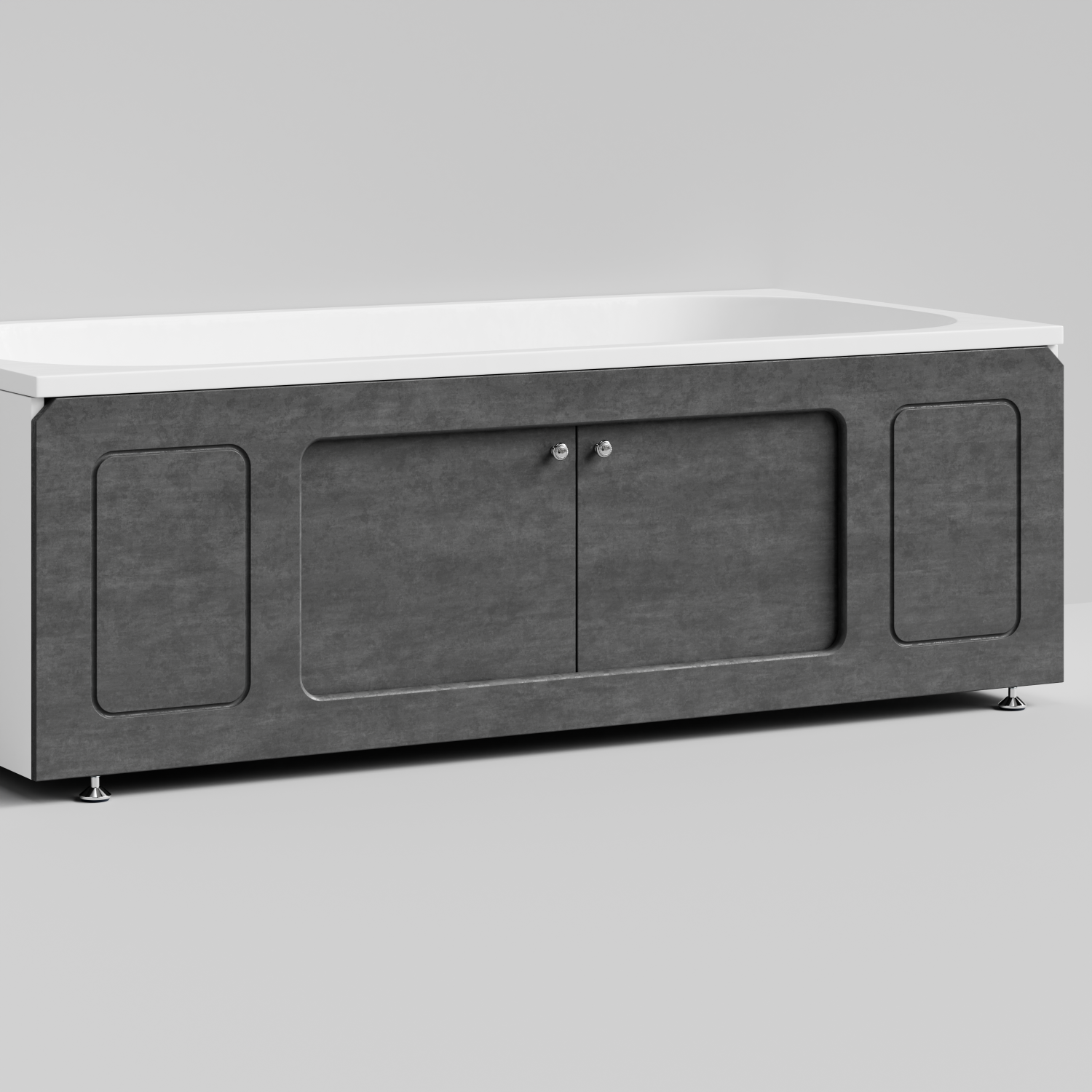 Экран под ванну Vod-ok Лидер 170 раздвижной Серый камень