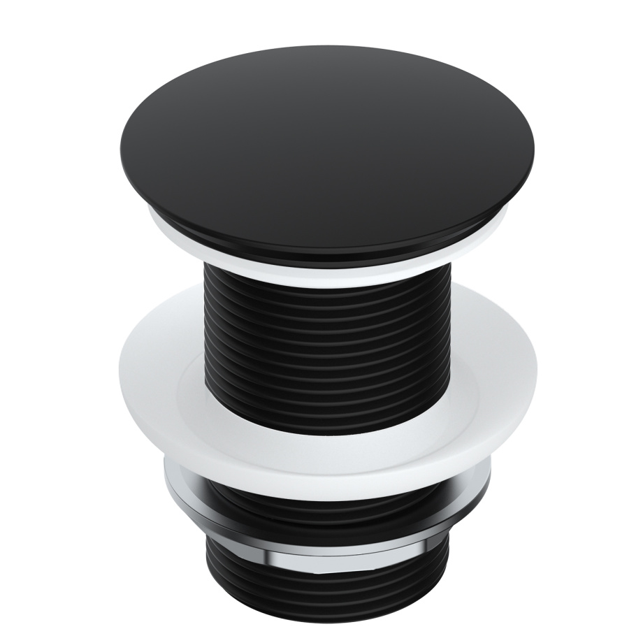 Донный клапан WasserKraft A245 черный Soft-touch