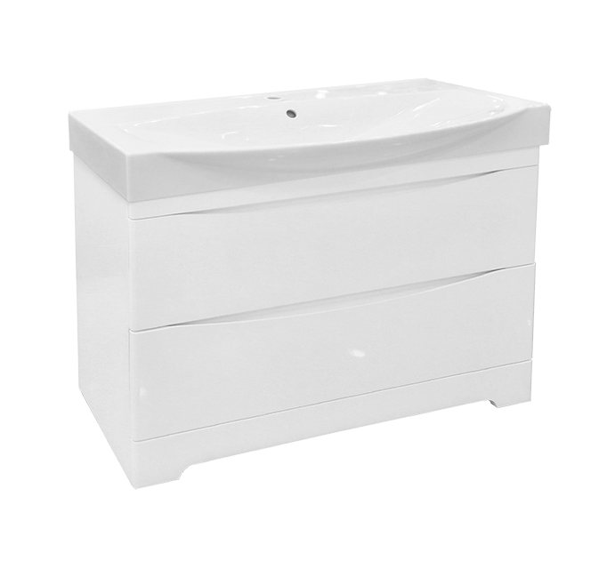 Тумба с раковиной Misty Элвис 105 белый