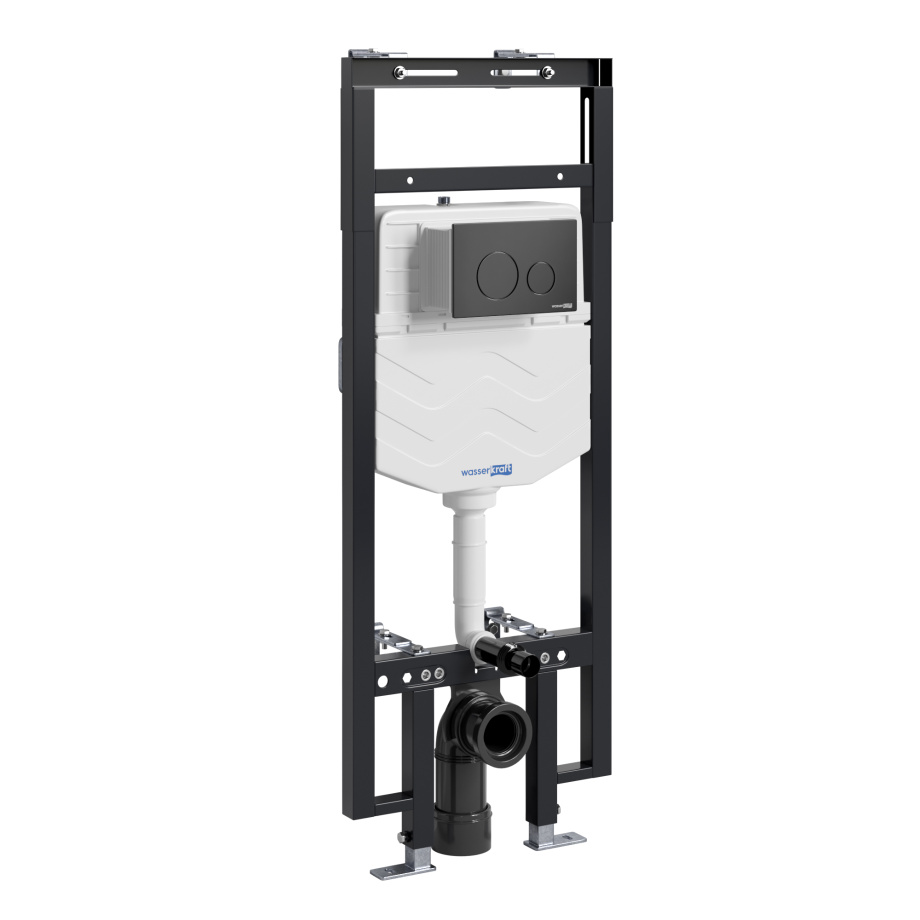 Инсталляция WasserKraft Dinkel 58TLT.010.ME.MB02 для подвесного унитаза, с кнопкой