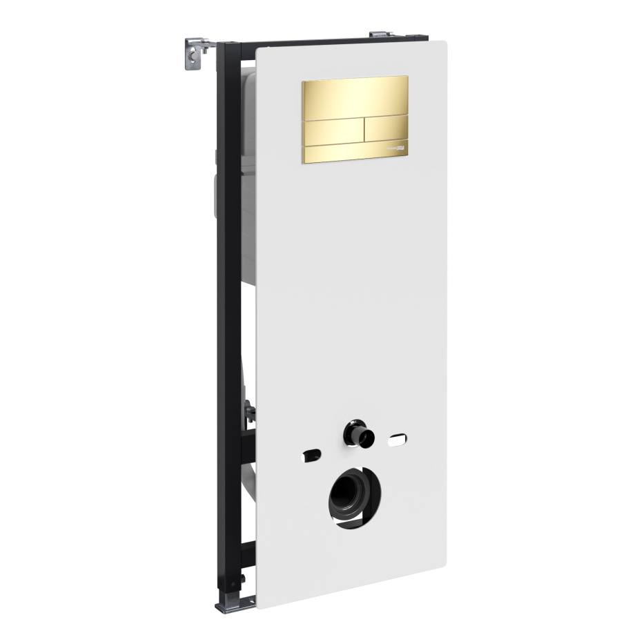 Инсталляция WasserKraft Abens 20TLT.010.ME.WH.PG04 для подвесного унитаза, с кнопкой