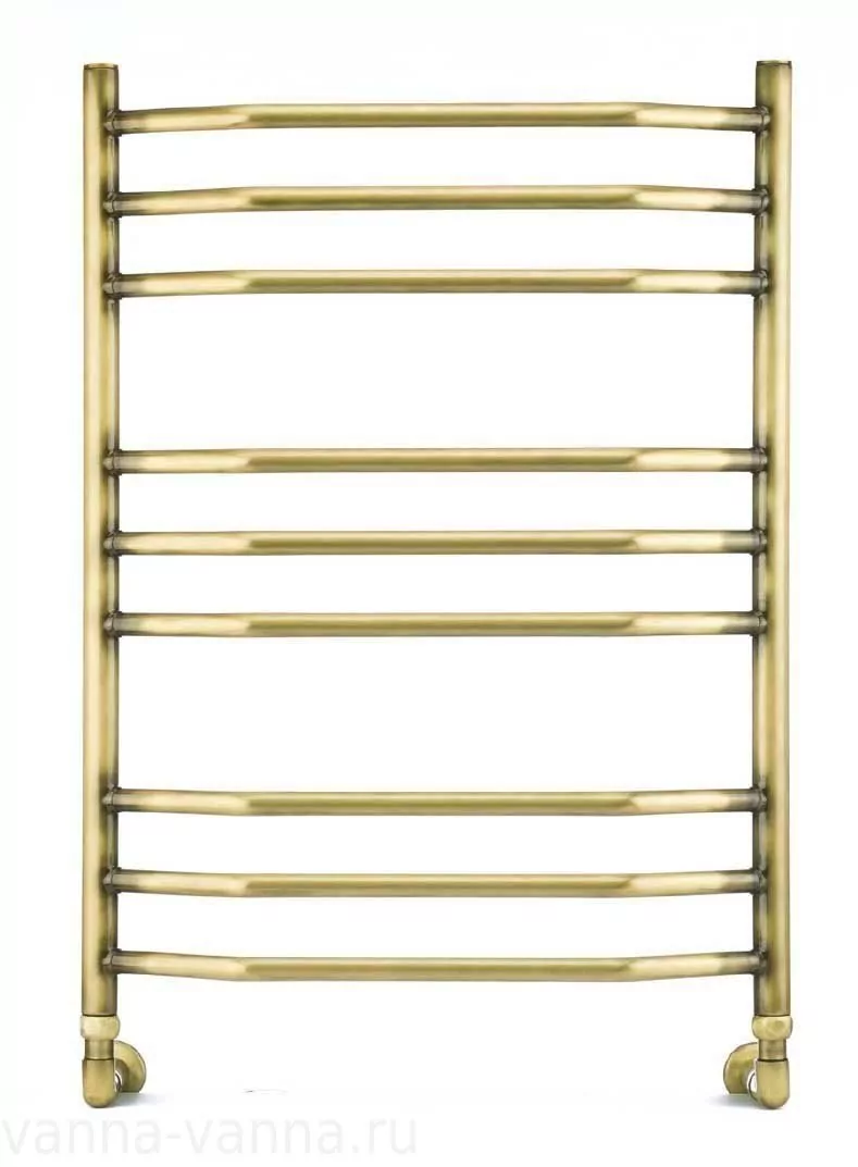 Полотенцесушитель водяной Domoterm Лаура П9 500х700 античная бронза