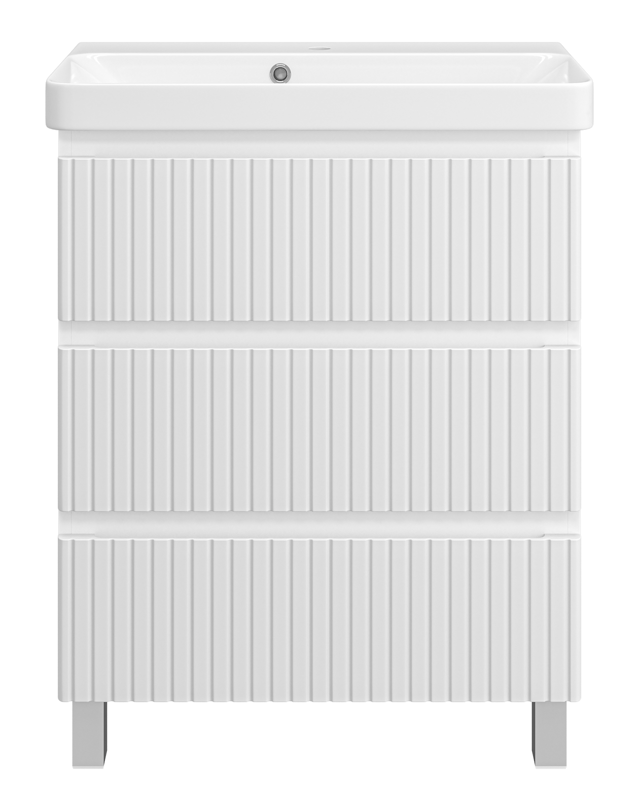 Тумба с раковиной Brevita Victory 70 напольная, белый