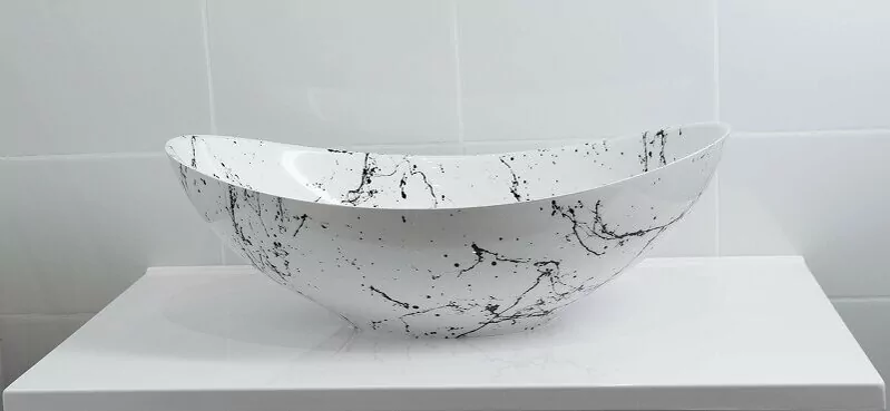 Раковина Stella Polar Орион 58 белый мрамор