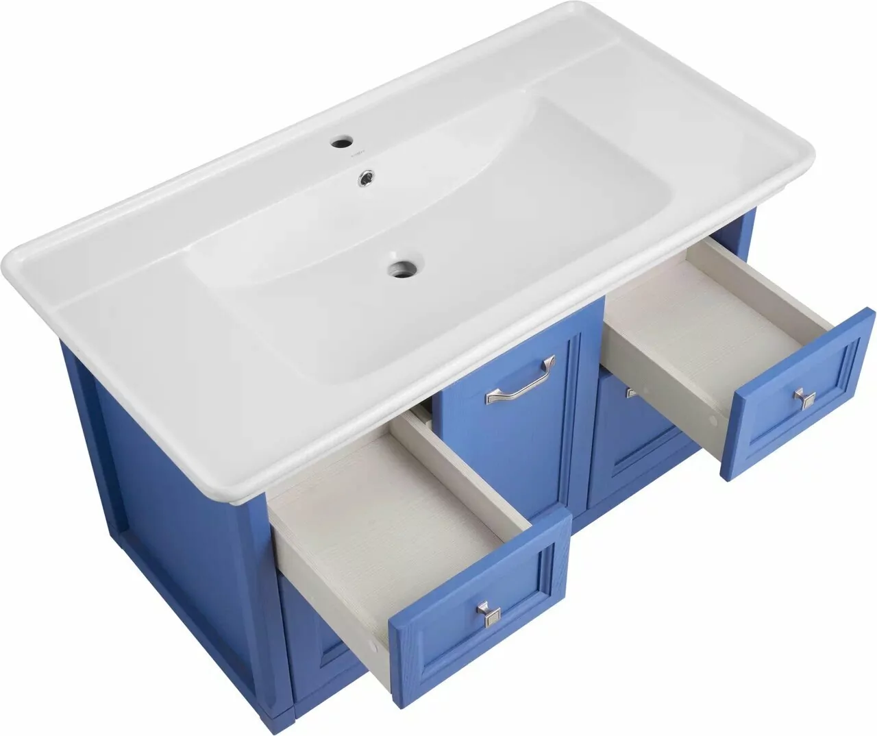 Тумба с раковиной ASB Woodline Толедо 105 подвесная, синий от магазина Vanna-Vanna.ru!