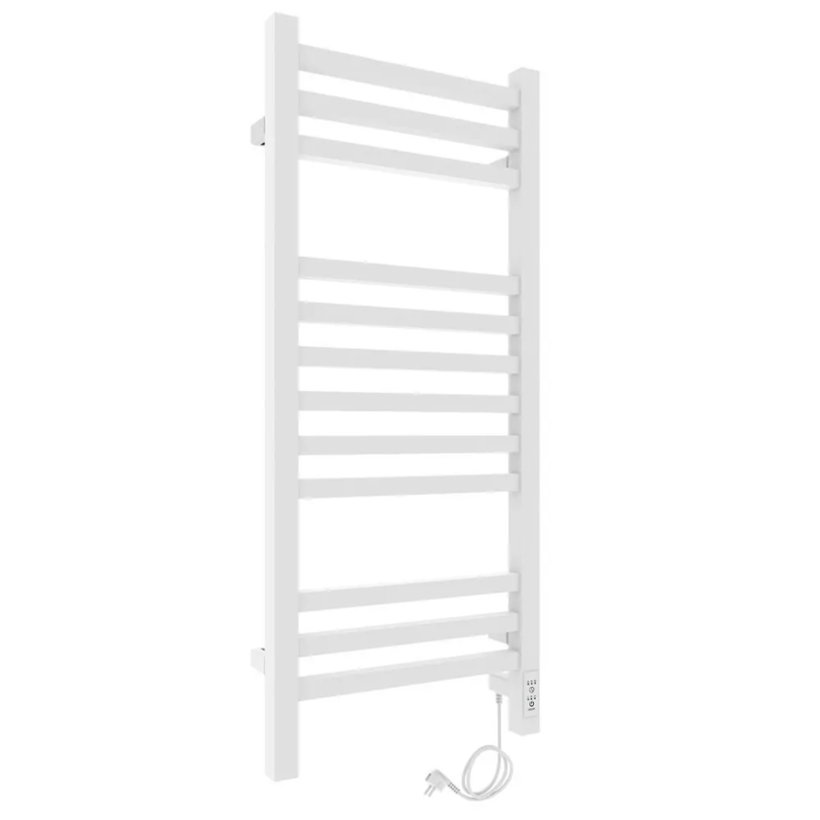 Полотенцесушитель электрический Laris Астор ЧК П12 350х900 с терморегулятором, правый, белый матовый