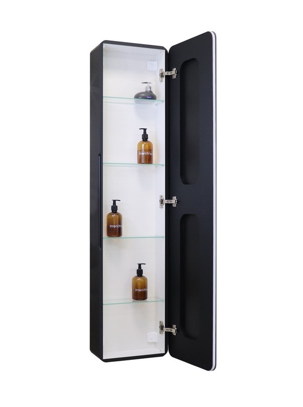 Пенал EQUIL Eltoro подвесной black LED 360х156