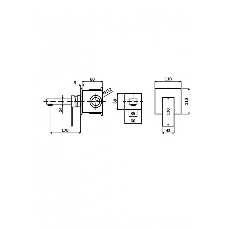 Смеситель для раковины ALMAes Liva TVZ-1842 хром