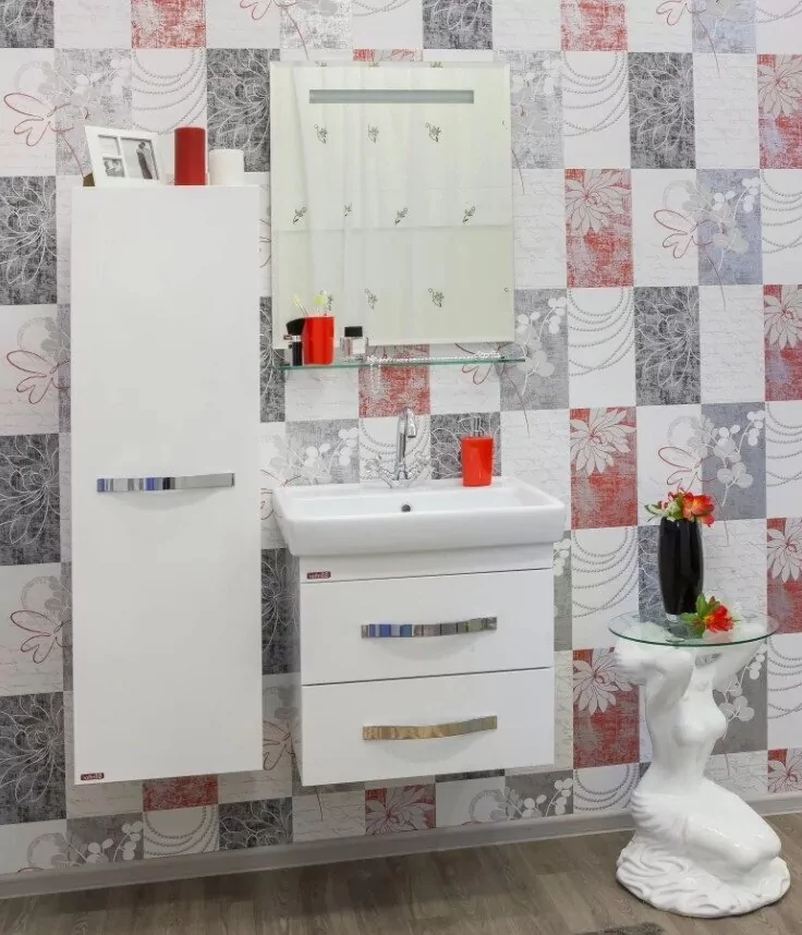 Пенал Sanflor Одри 40 L подвесной, белый