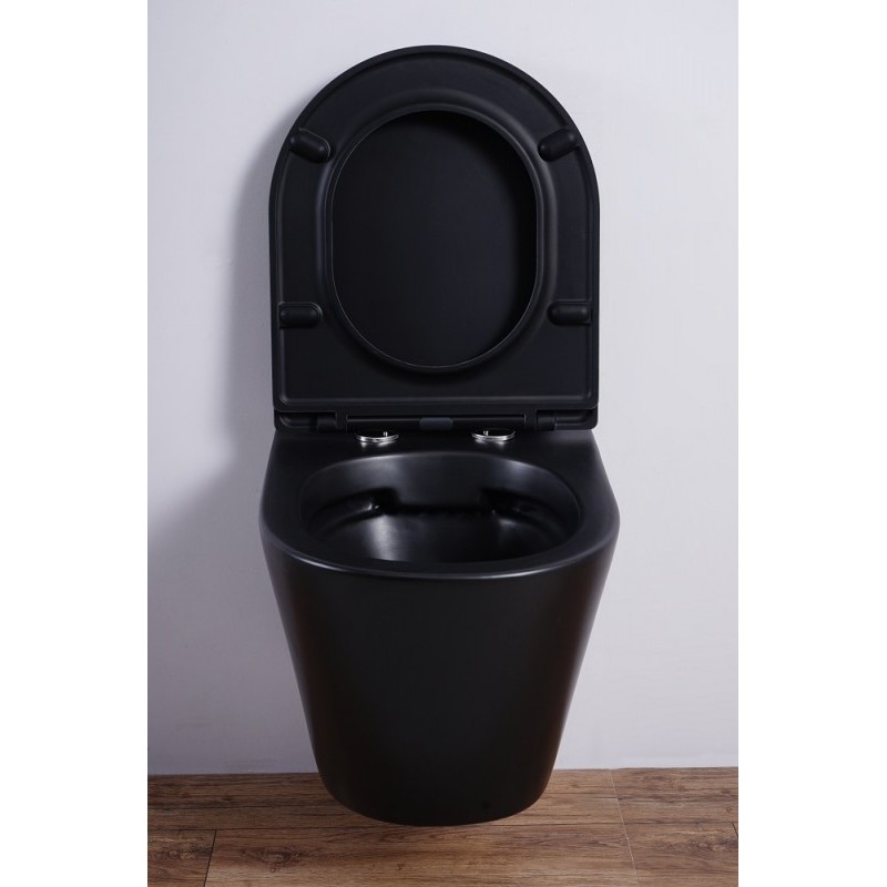 Унитаз подвесной Esbano CLAVEL (Matt Black) 480x360x355