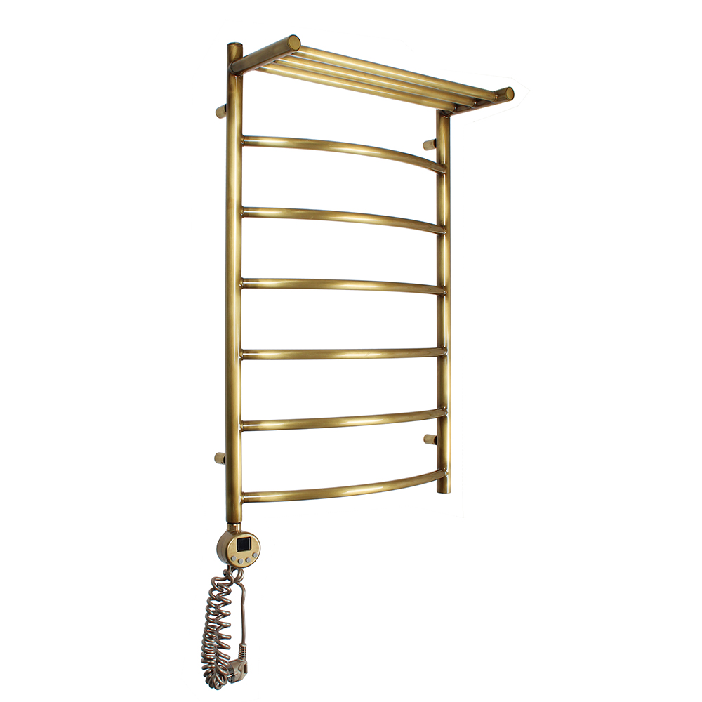 Полотенцесушитель электрический Domoterm Калипсо сп П7 500х800 АБР EL античная бронза