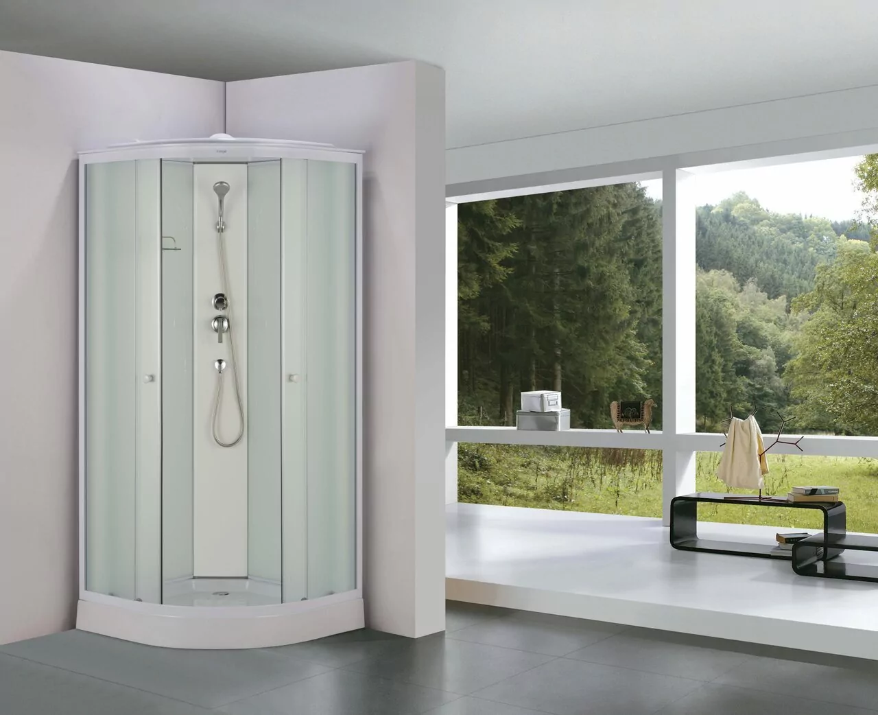 Душевая кабина Arcus ES-312WP 90x90