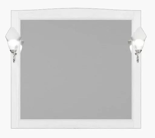 Зеркало ValenHouse Эллина 105 свет, белый, хром