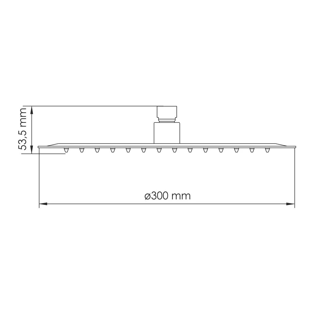 Верхний душ WasserKraft Asphe A332 розовое золото