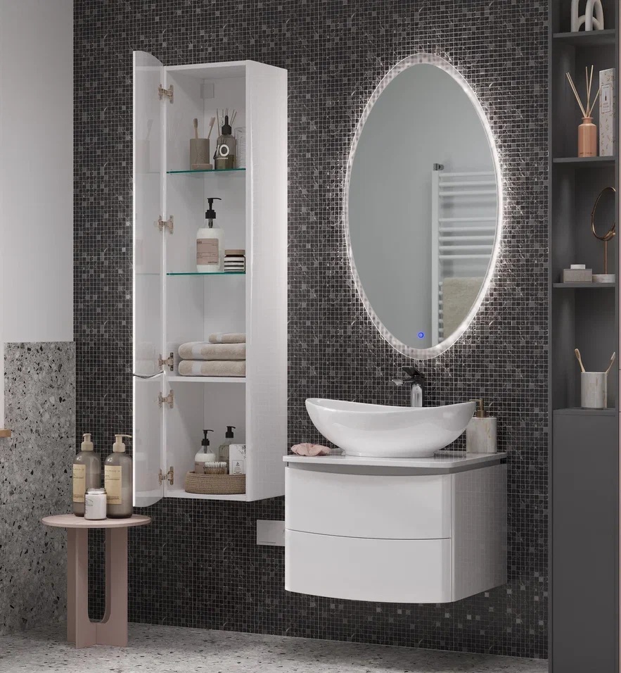 Пенал Velvex Luna 35 см, белый