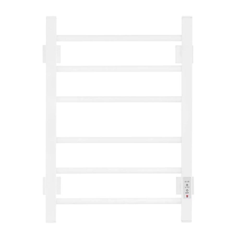 Полотенцесушитель электрический Energy Relo 600x400 с таймером, белый матовый