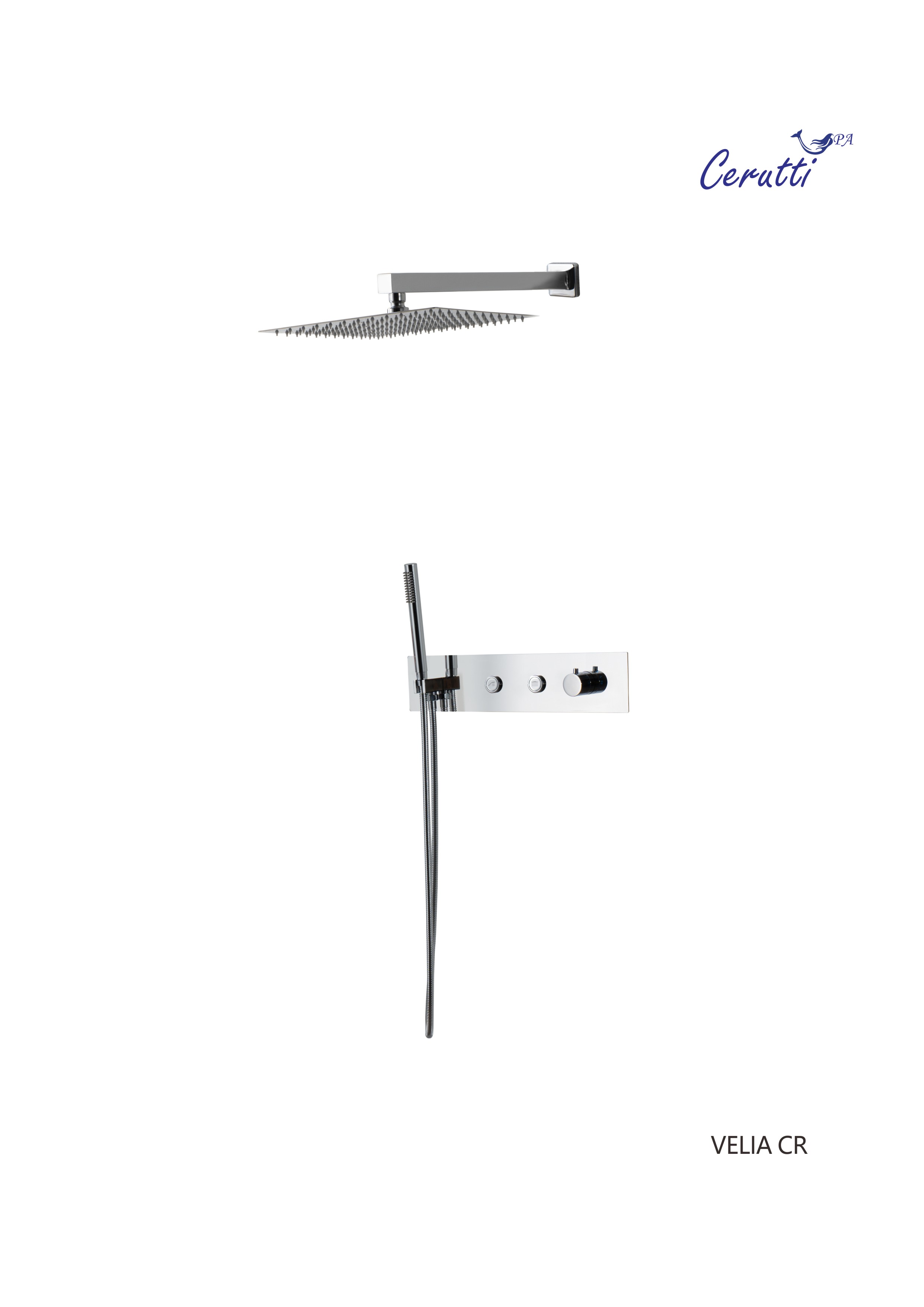 Душевой комплет Ceruttispa VELIA CR CT10398 хром