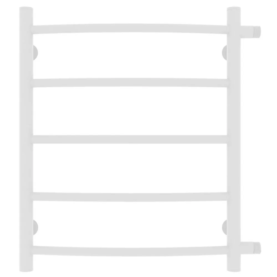 Полотенцесушитель водяной Laris Классик П5 500х600 МЦ 500-1 боковой, белый матовый